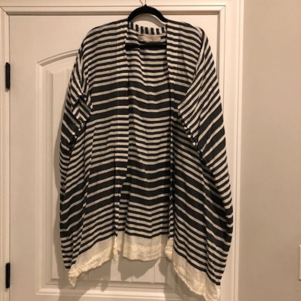 Black and white shrug